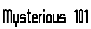 Mysterious 101 Font Image