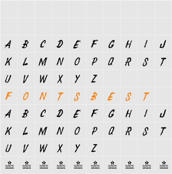CHEDELPAREDON PERSONAL USE Character Map