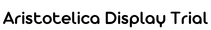 Aristotelica Display Trial Font Image