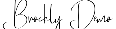 Brockly Demo Font Image