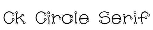 Ck Circle Serif Font Image
