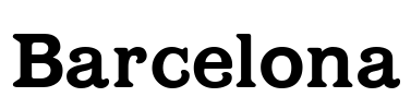 Barcelona Font Image
