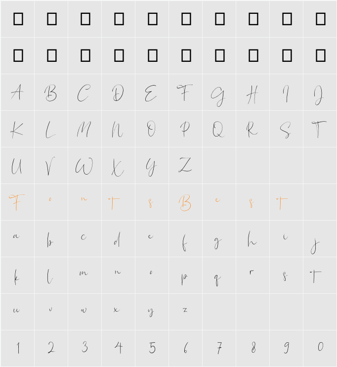 BagusStanlley Character Map