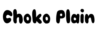 Choko Plain Font Image