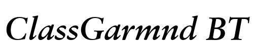 ClassGarmnd BT Font Image