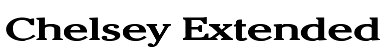 Chelsey Extended Font Image