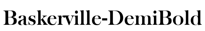 Baskerville-DemiBold Font Image