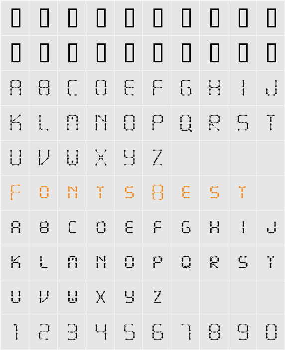 JI-Iodate Character Map