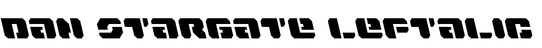 Dan Stargate Leftalic Font Image