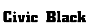 Civic Black Font Image