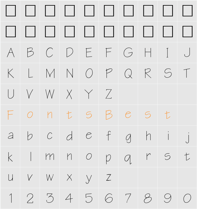 Cheers ttnorm Character Map