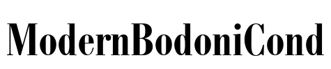 ModernBodoniCond Font Image