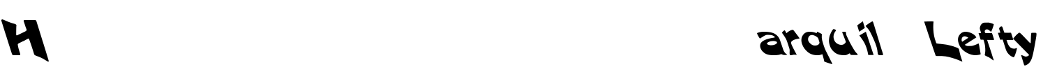 Harquil Lefty Font Image