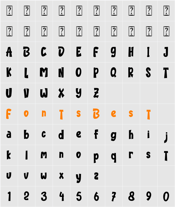 BIRTLOVE - Personal Use Character Map