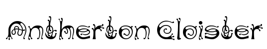Antherton Cloister Font Image