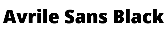 Avrile Sans Black