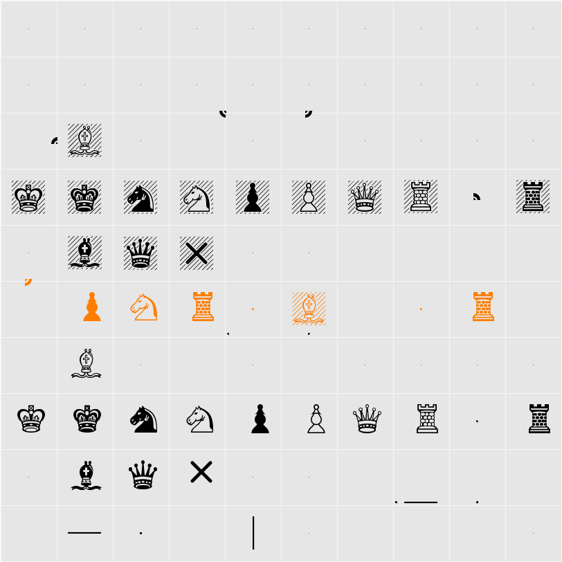 Chess Leipzig Character Map