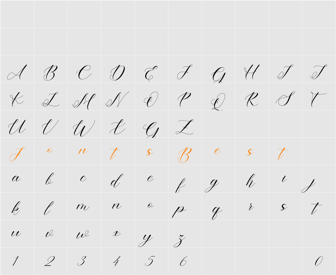 Amira Character Map