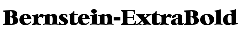 Bernstein-ExtraBold Font Image
