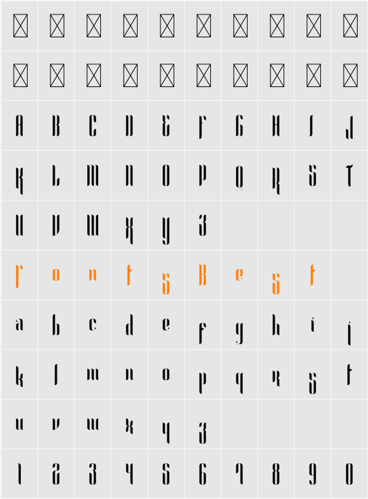 Alexandria Character Map