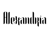 Alexandria Font Image