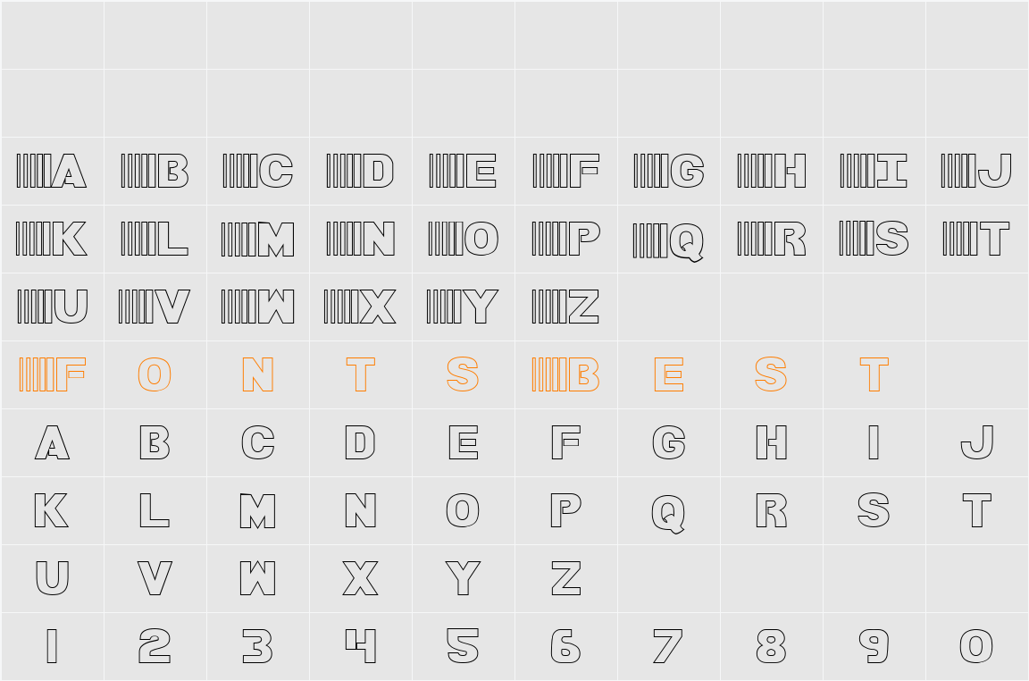 Bamf Outline Character Map