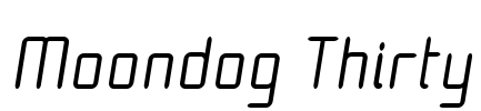 Moondog Thirty Font Image