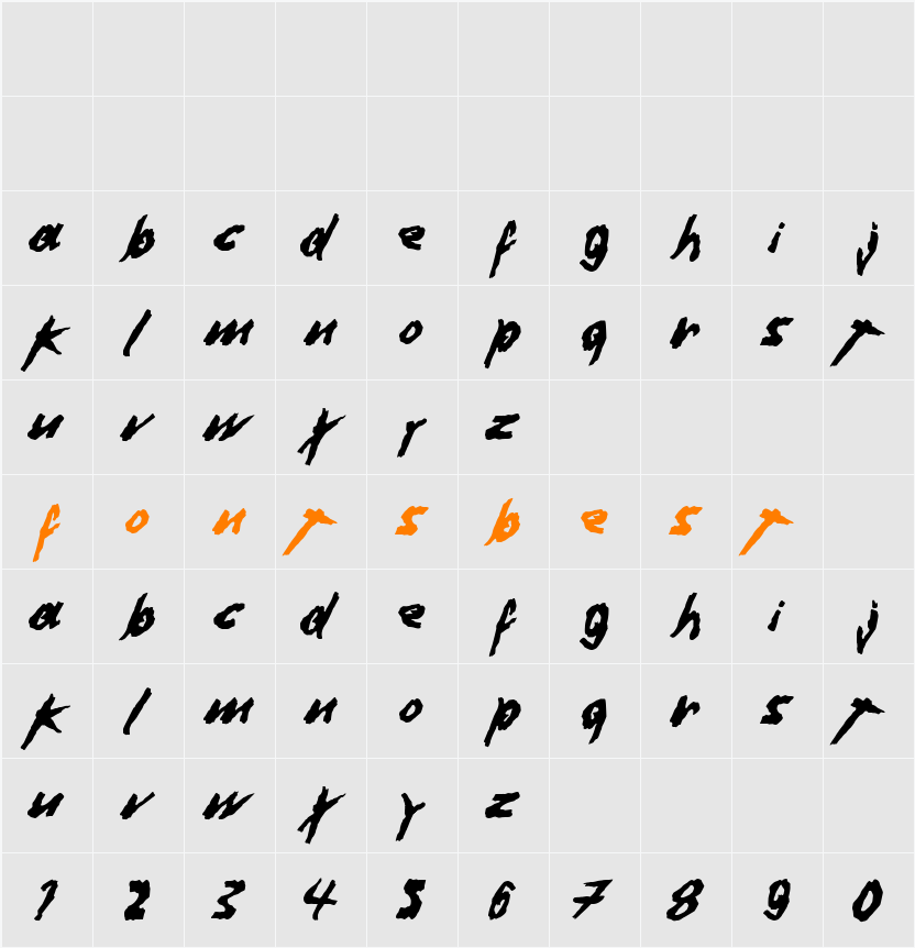 Dafter Harder Better Stronger © Character Map
