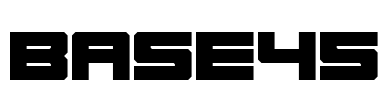 Base45 Font Image