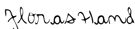 FlorasHand Font Image