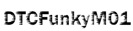 DTCFunkyM01 Font Image