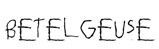 Betelgeuse Font Image