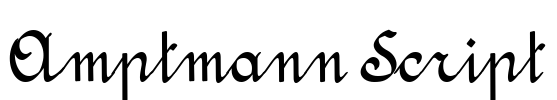 Amptmann Script Font Image
