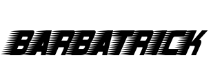 Barbatrick Font Image