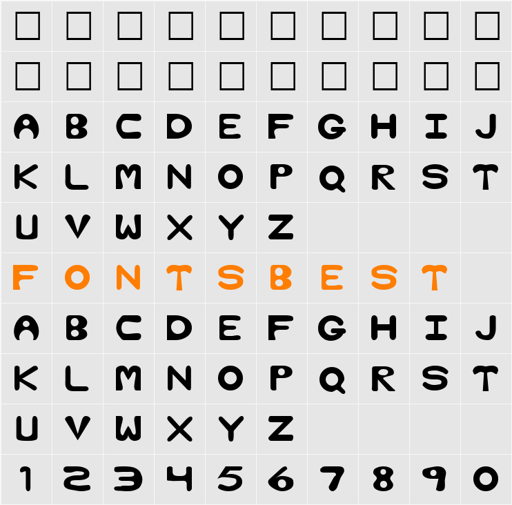 BRIGETTE Character Map