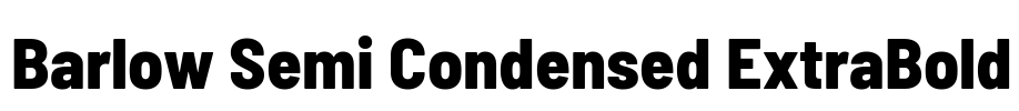 Barlow Semi Condensed ExtraBold
