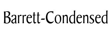 Barrett-Condensed Font Image