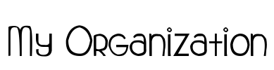 My Organization Font Image