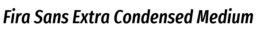 Fira Sans Extra Condensed Medium