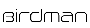 Birdman Font Image