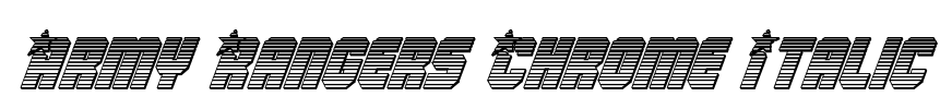 Army Rangers Chrome Italic