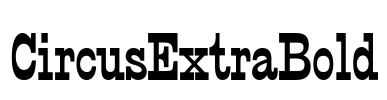 CircusExtraBold Font Image