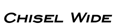 Chisel Wide Font Image