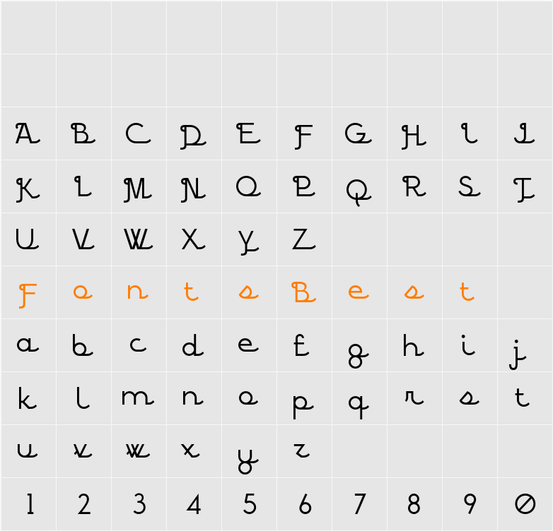 BPscript Character Map