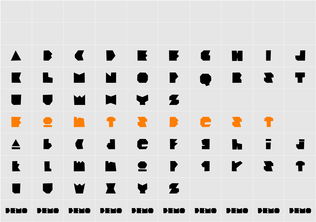 BadBoyInc demo Character Map