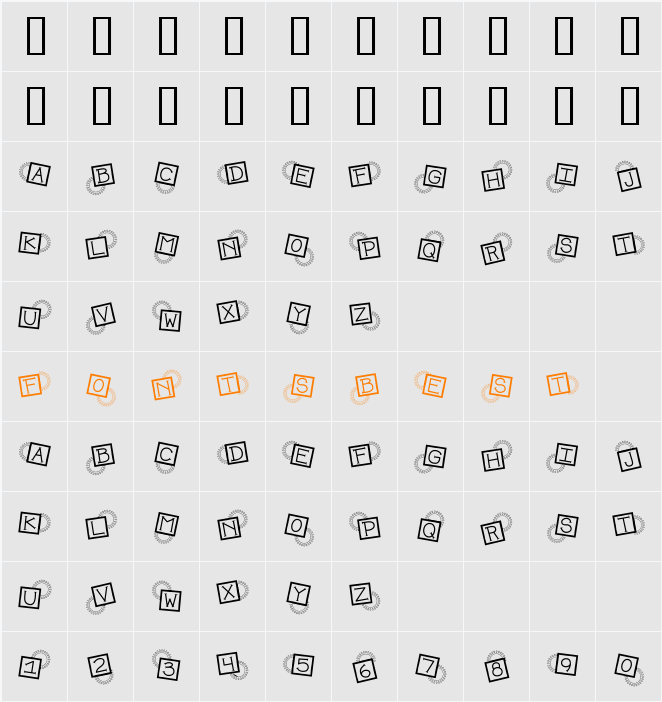 CK Sunshine Character Map