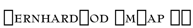 BernhardMod SmCap BT Font Image