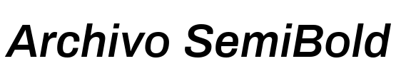 Archivo SemiBold
