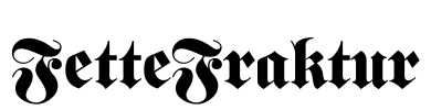 FetteFraktur Font Image
