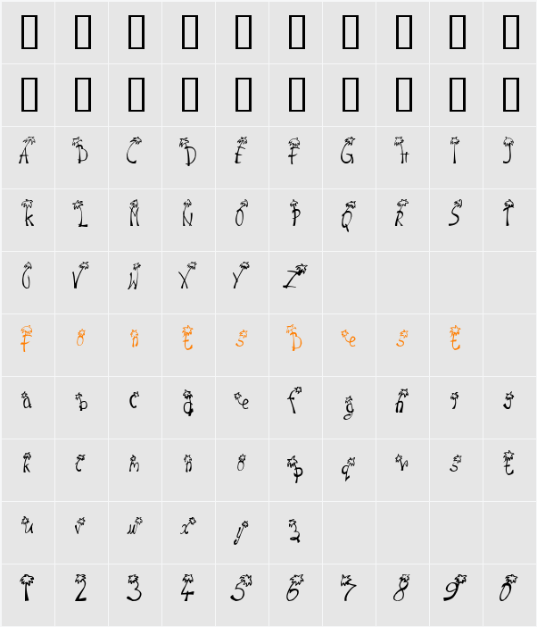 JI-Palais Character Map